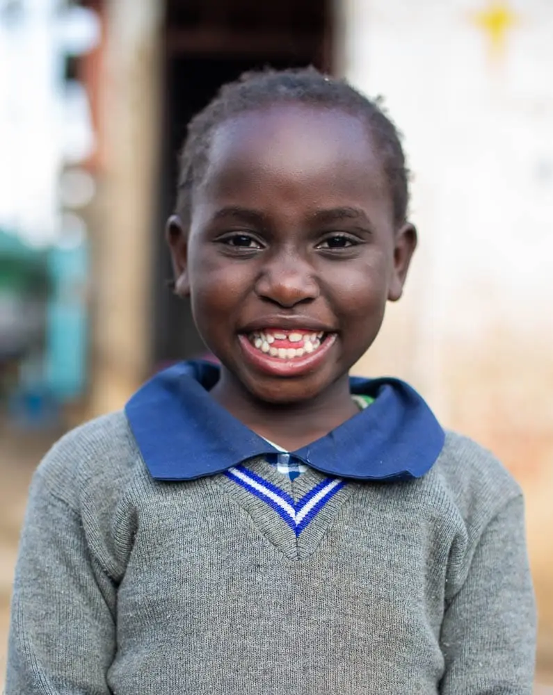 Cenzella, a sponsored child from Mathare, Nairobi